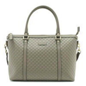 GUCCI Guccissima Leather Tote Bag Gray
